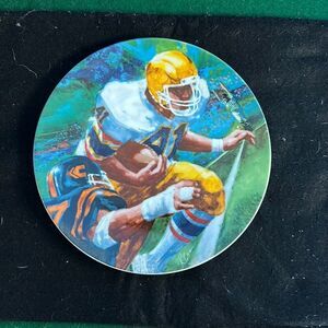 Avon Moments of Victory Plate Collection Football Ray Cara Signed Collector